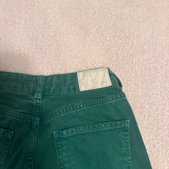 Zara Emerald Button-Up Pants - Picture 5 of 6